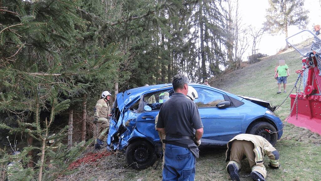 Auto-Absturz in Pfarrwerfen