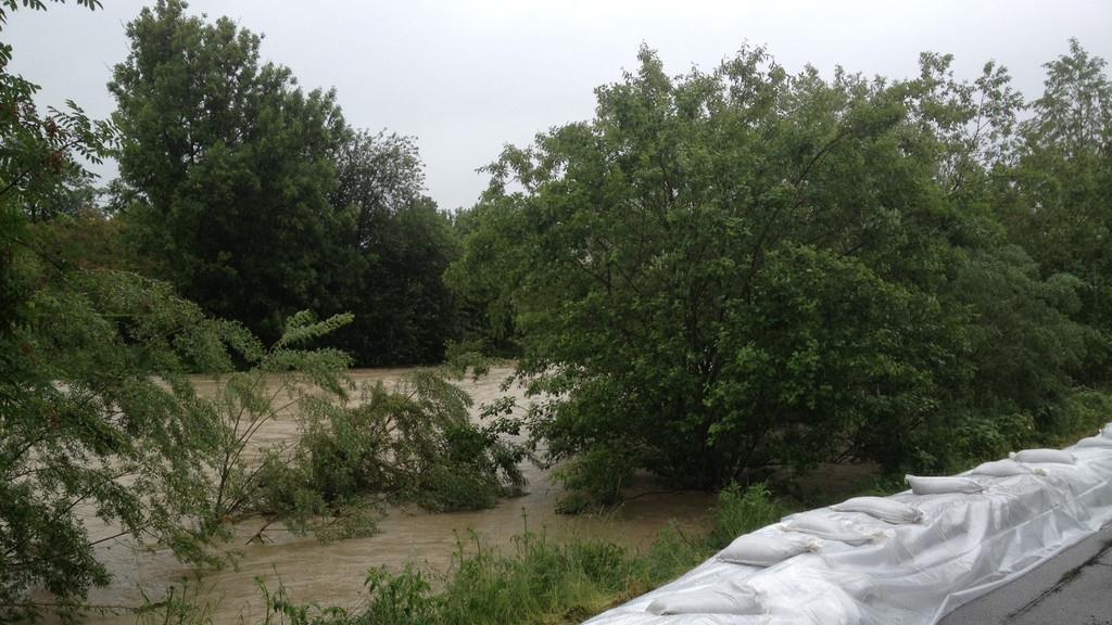 Hochwasser Mangfall Kolbermoor