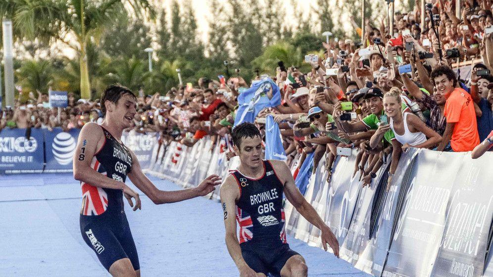 Brownlee schleppt Bruder über Ziellinie
