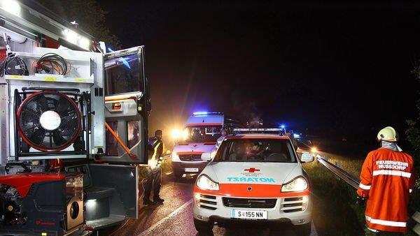 Bilder der Unfallstelle in Nußdorf