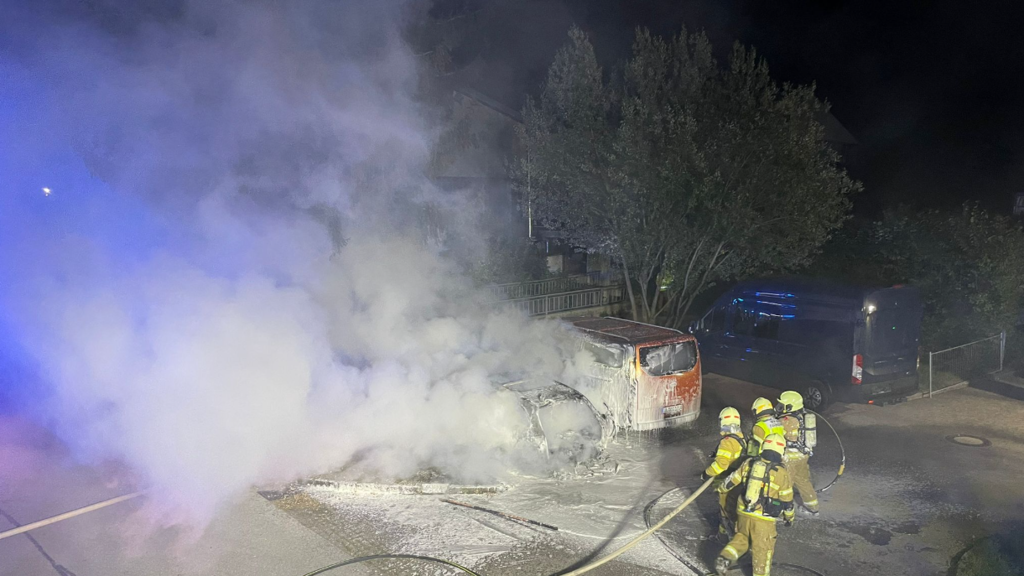 Pkw-Brand Eugendorf