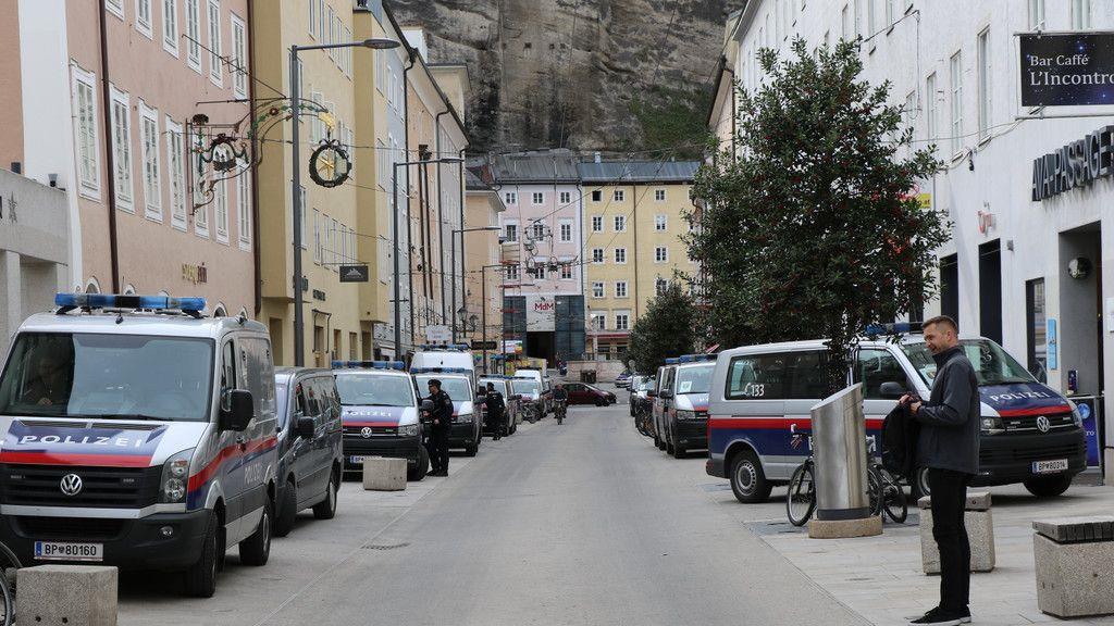 Salzburg vs. Lazio: Polizei fährt in Innenstadt auf