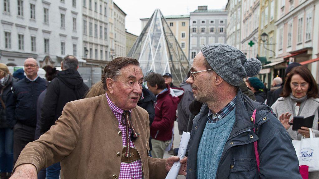 Richard Lugner auf Wahlkampftour in Salzburg II