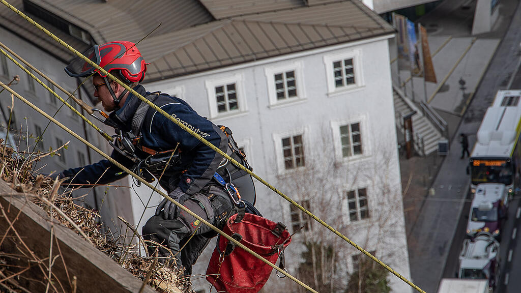 Bergputzer in Salzburg im Einsatz