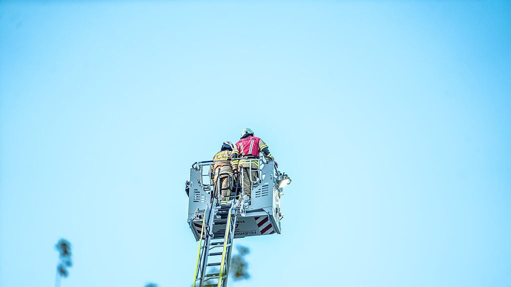 Feuerwehr \u00dcbung im Thalgauer Seniorenheim