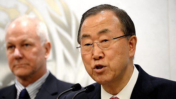Ban Ki-Moon und Ake Sellström