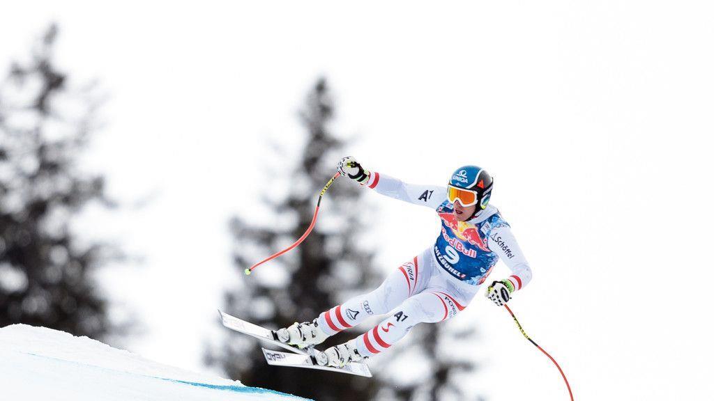 Abfahrtstraining in Kitzbühel