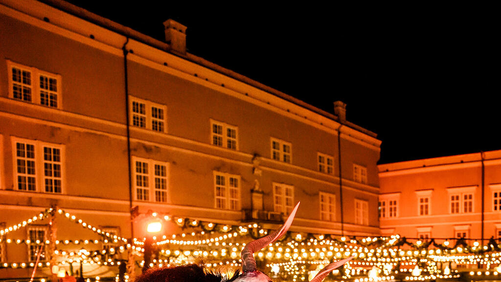 Der Krampuslauf am Christkindlmarkt