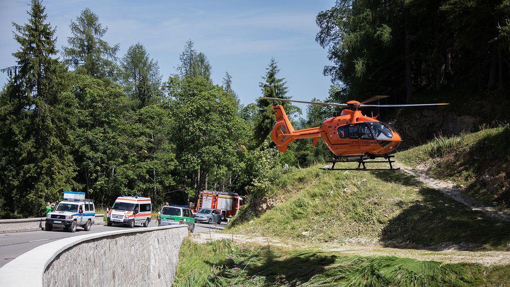 Schwerer Motorradunfall am Rossfeld