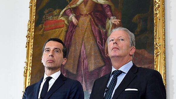 BK Christian Kern (l.) und VK Reinhold Mitterlehner haben viel vor.