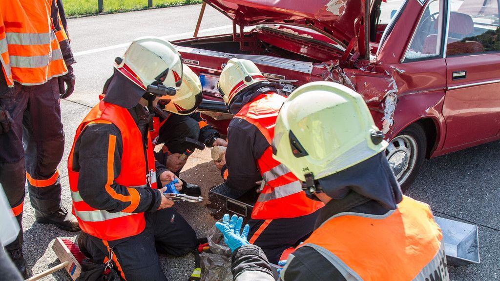 Unfall mit drei Fahrzeugen bei Salzburg-Nord