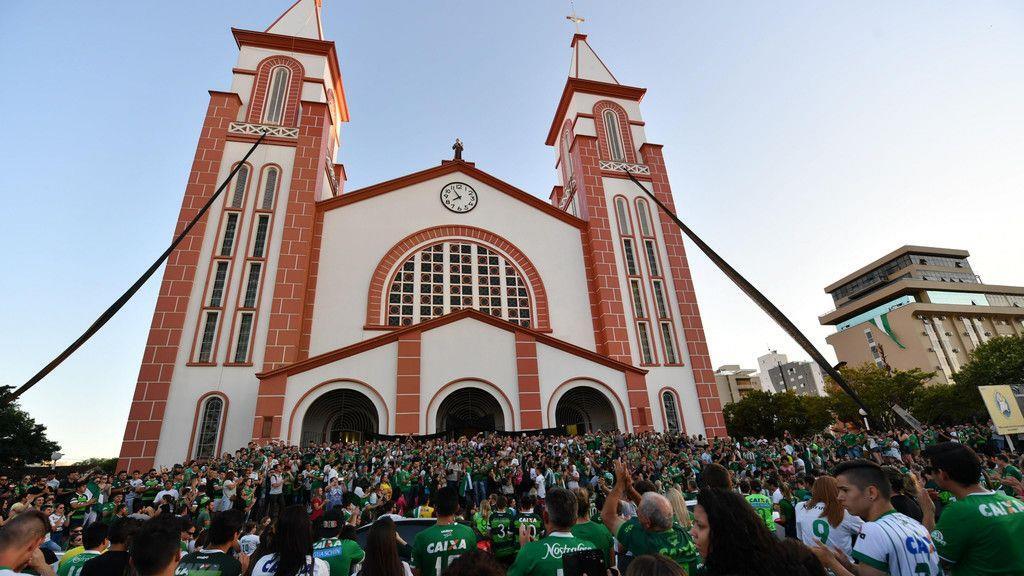 Chapecoense-Fans trauern
