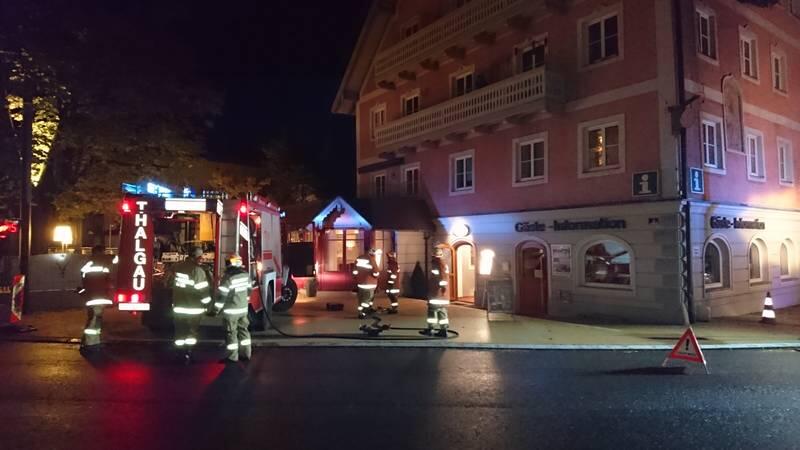 Nächtlicher Einsatz in Thalgau.