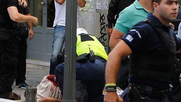Schießerei in einer Einkaufsstraße in Athen