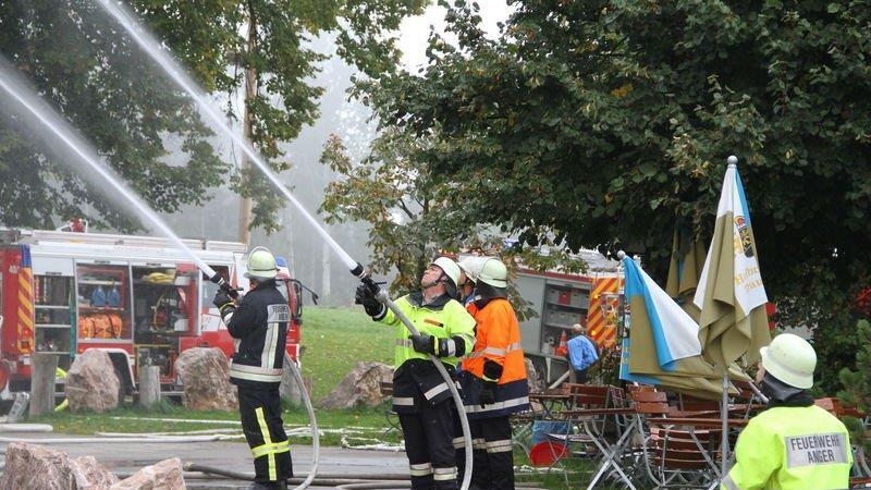 Großbrand in Piding