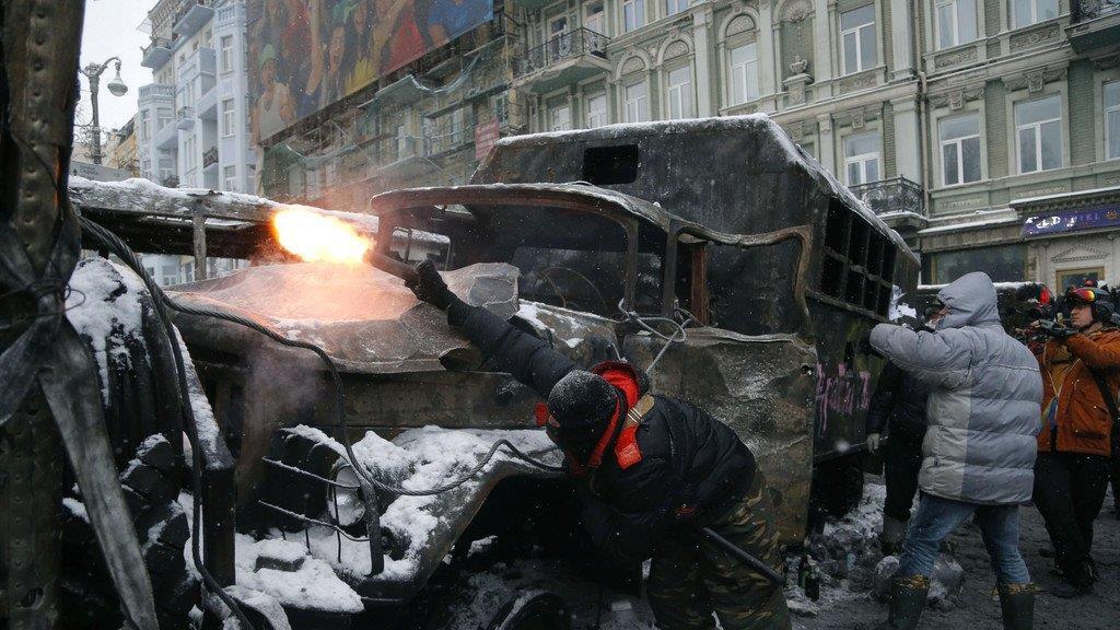 Kiew: Polizei erschießt zwei Demonstranten