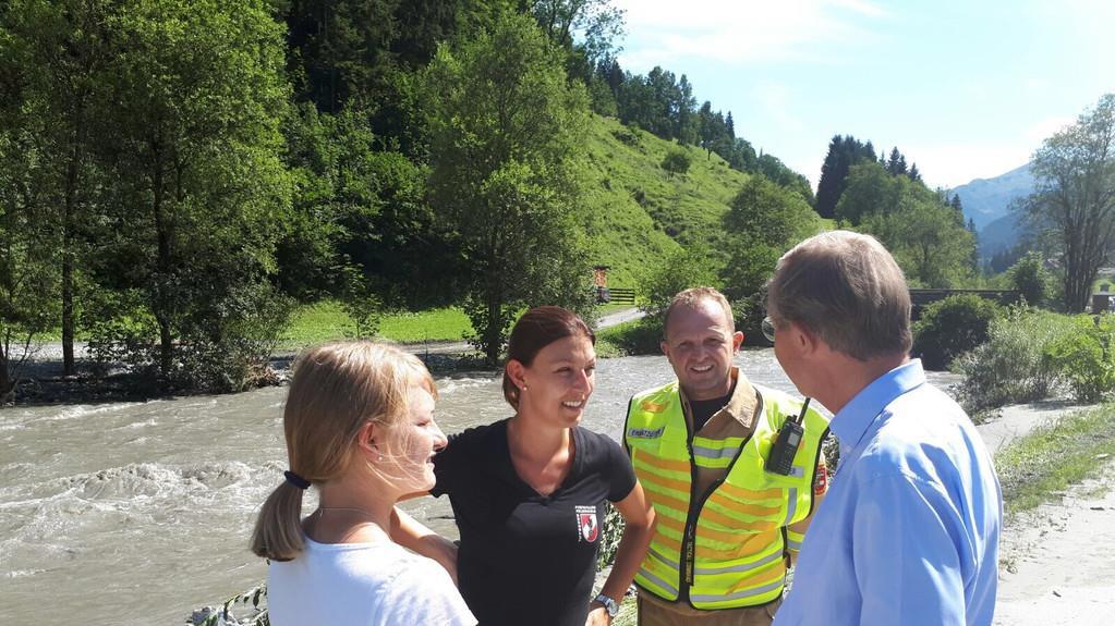 Haslauer zum Lokalaugenschein in Großarl