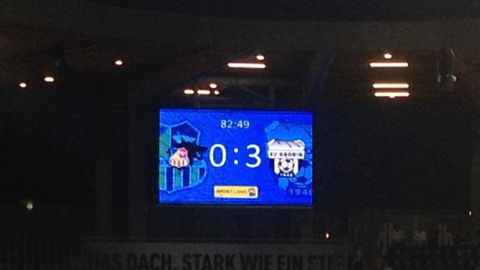 Grödig schreibt Geschichte und gewinnt als erste Mannschaft in der SV-Arena.