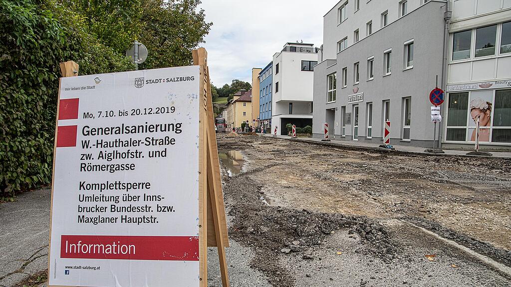 Baustelle Willibald-Hauthaler-Straße
