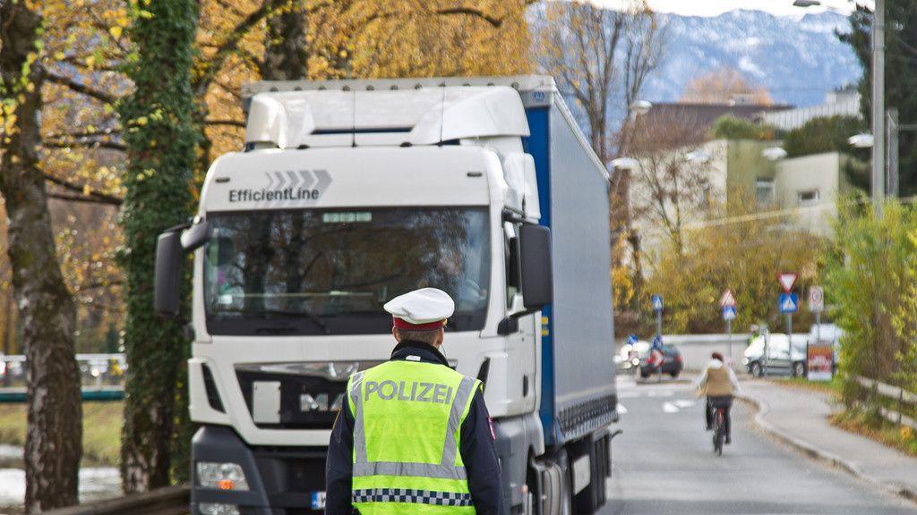 Lkw-Unfall in Guggenmoosstraße