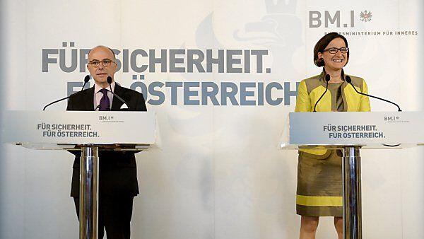 Mikl-Leitner empfing französischen Amtskollegen Cazeneuve