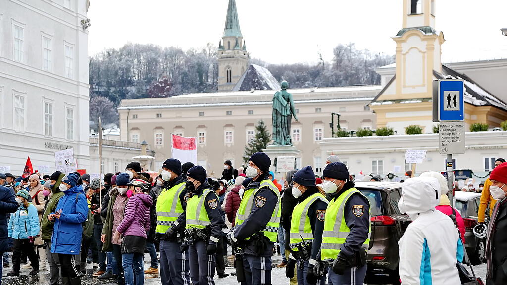 Corona-Demo in Salzburg