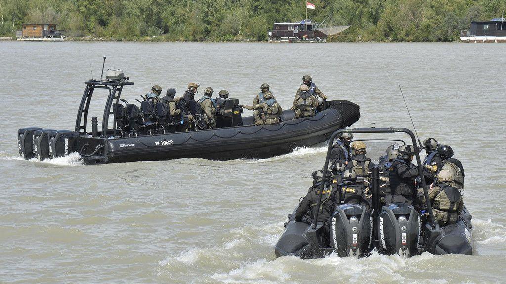 Terrorübung auf der Donau