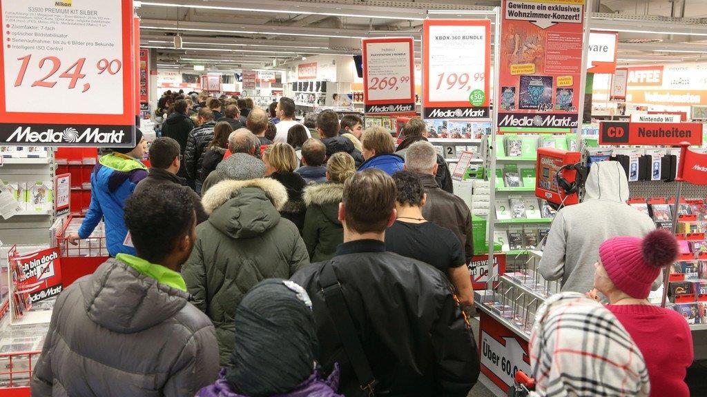 Ansturm auf Media Markt
