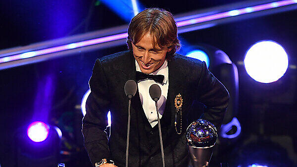 Weltfußballer Luka Modric ließ sich den Abend nicht verderben