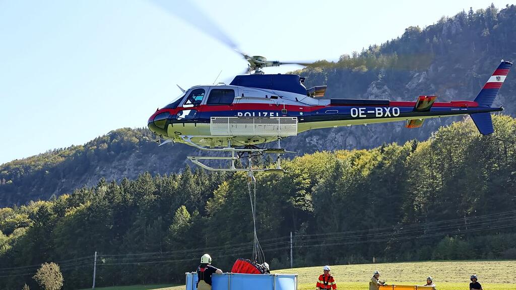 Waldbrand-Übung in Koppl und am Nockstein