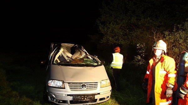 Bilder der Unfallstelle in Nußdorf