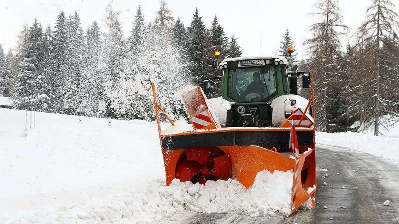 Schneefall am Roßfeld