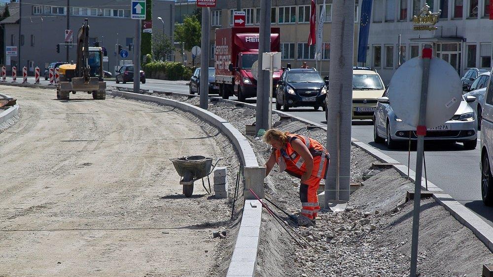 Bauarbeiten in Münchner Bundesstraße