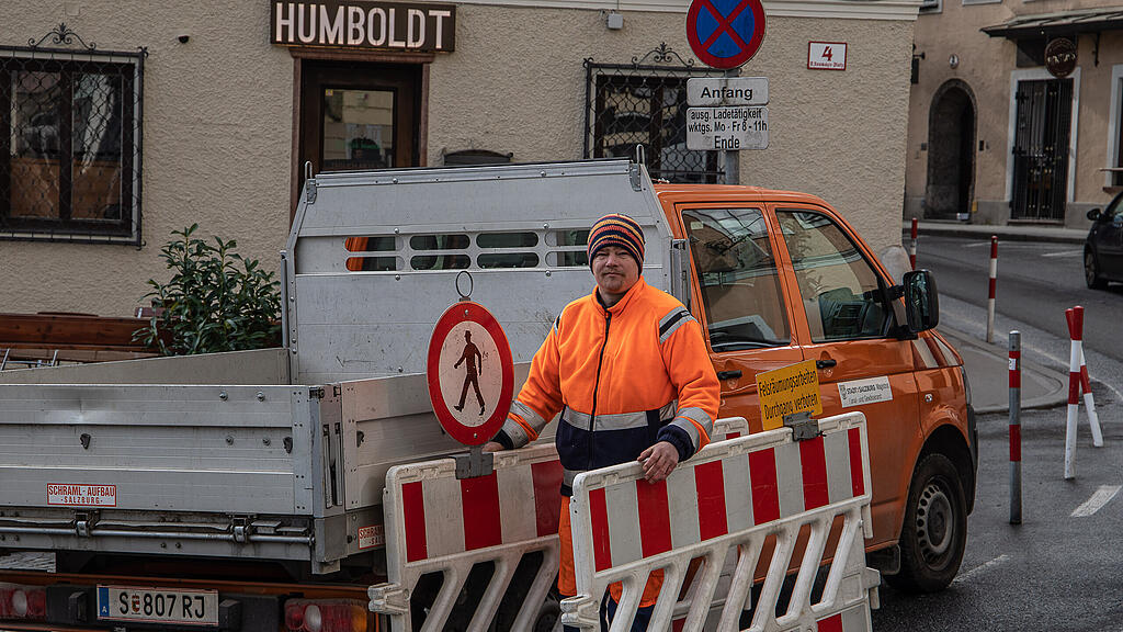 Bergputzer in Salzburg im Einsatz