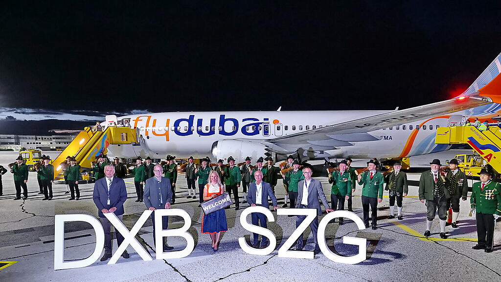 Landung Flydubai in Salzburg