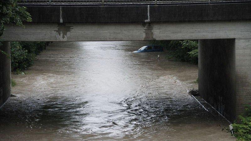 Hochwasser in Freilassing