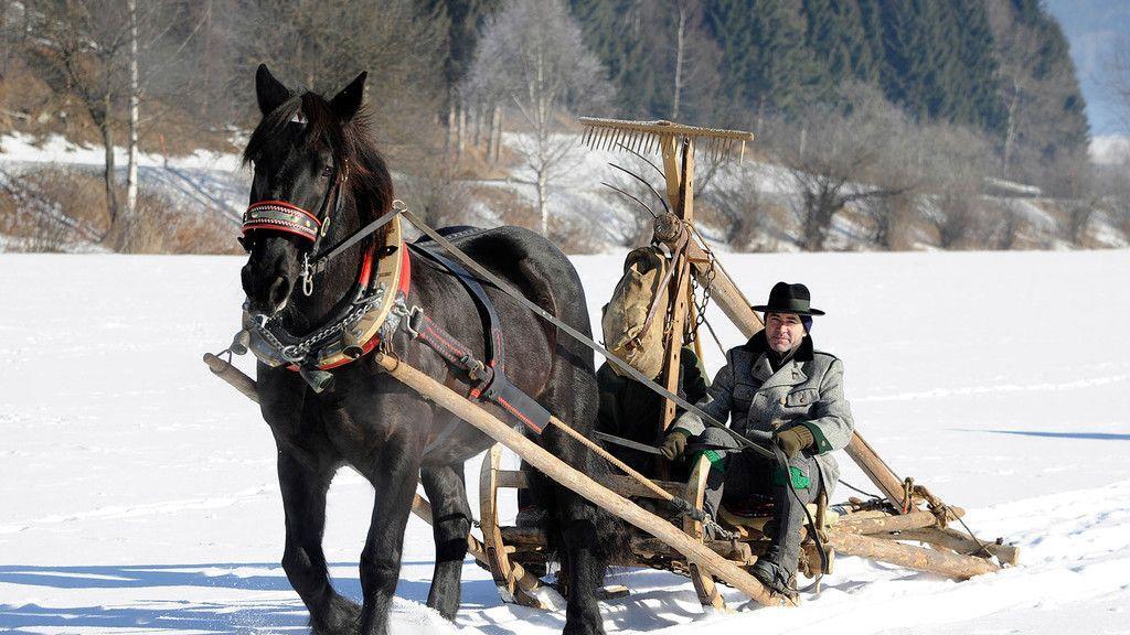 Historische Pferdegespanne im Lungau