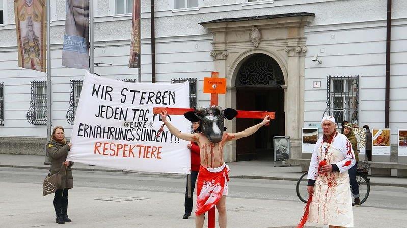 Tierrechtsdemo in Salzburg