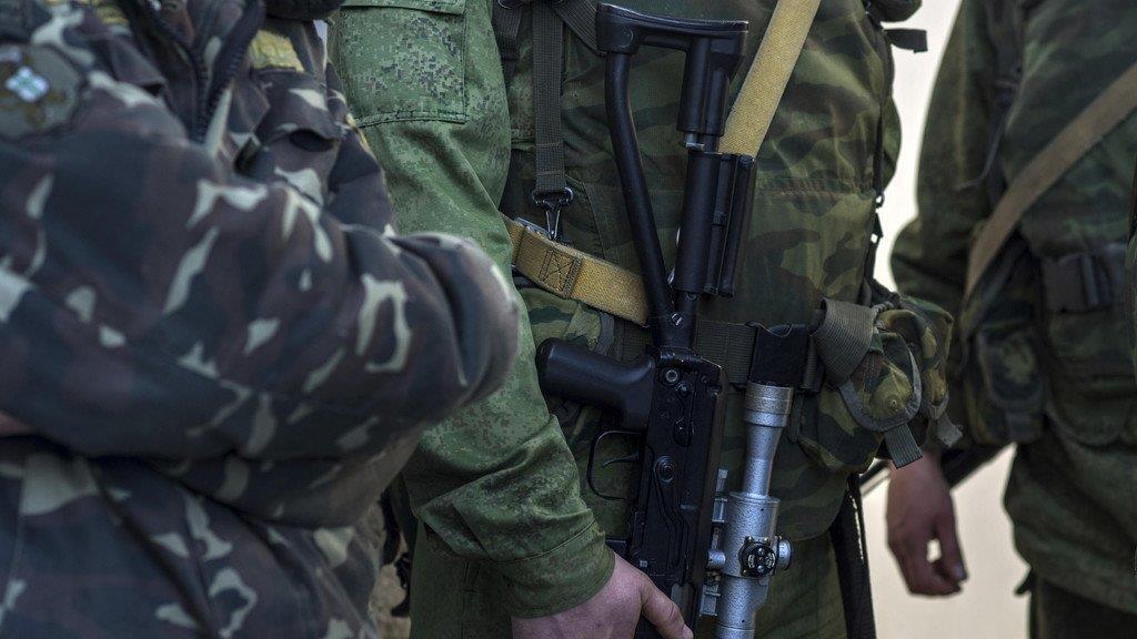 Stationierte Soldaten auf der Krim