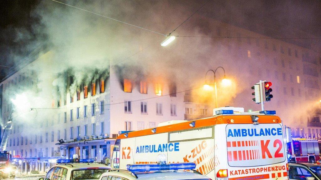 Brand in der Wiener Innenstadt