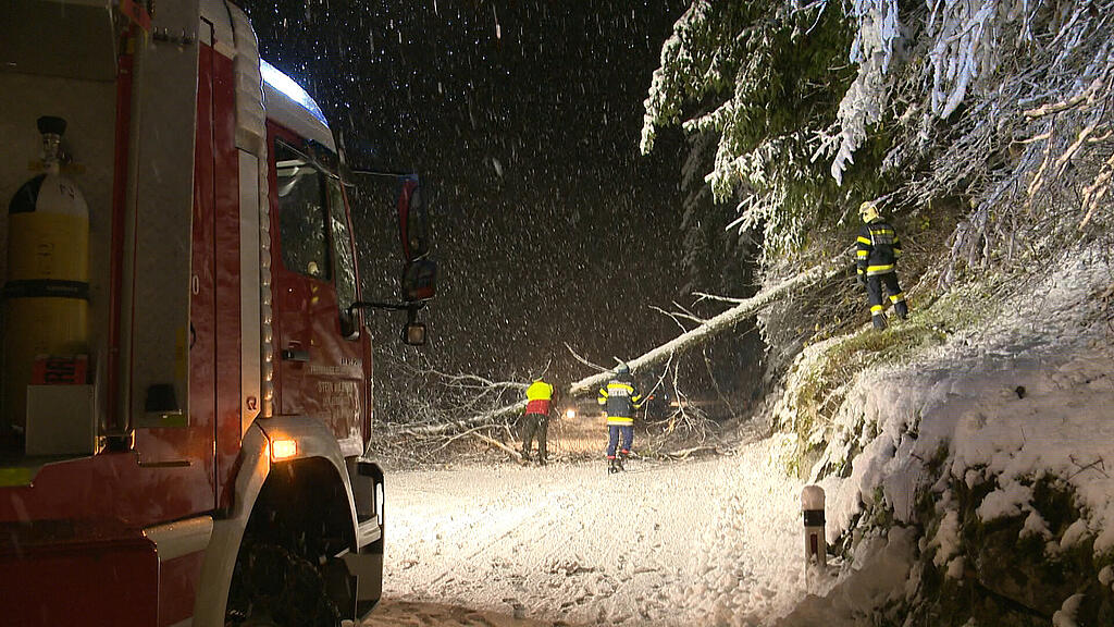 Wintereinbruch in Österreich