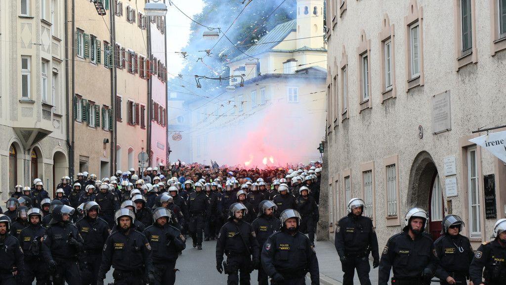 Fanmarsch Marseille vs. Red Bull Salzburg