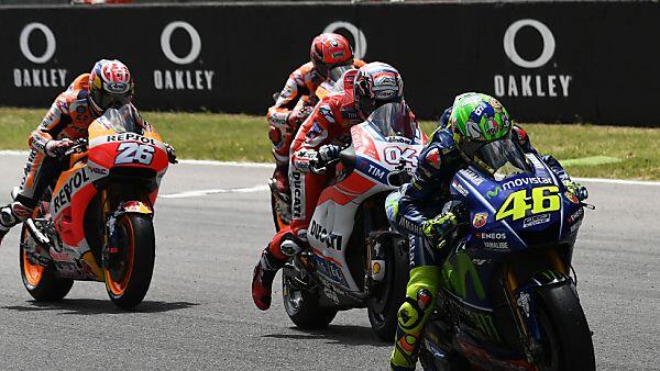 Rossi erwischte einen guten Start, landete am Ende auf Platz 4