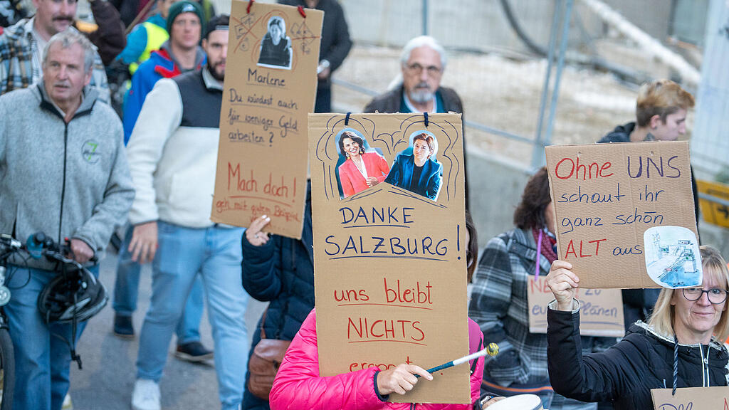 Pflege-Demo in Salzburg