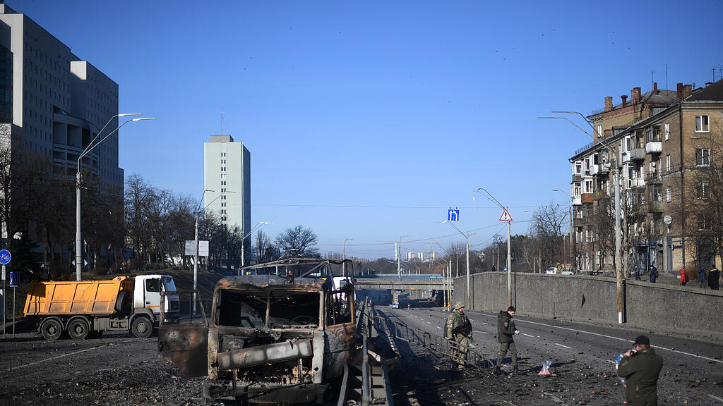 Ukrainische Soldaten in Kiew