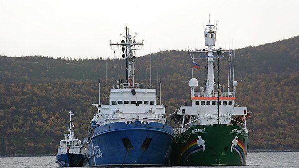 Greenpeace-Crew war an Bord der "Arctic Sunrise"