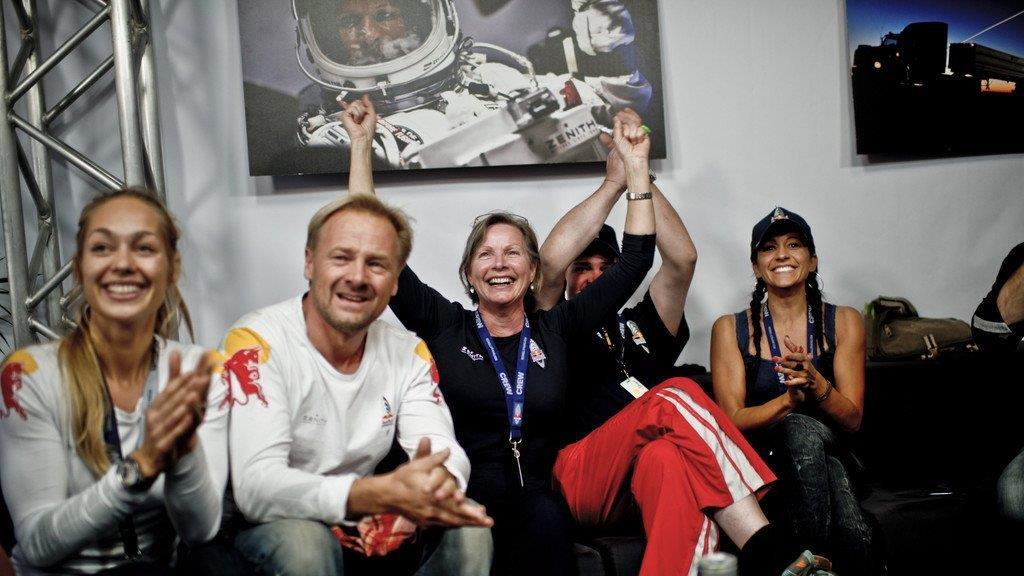 Der Stratos-Sprung von Felix Baumgartner (EPA)