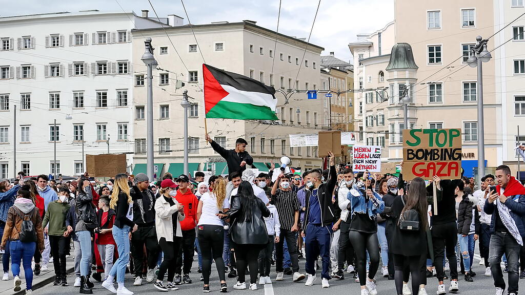 Palästina-Demo in Salzburg