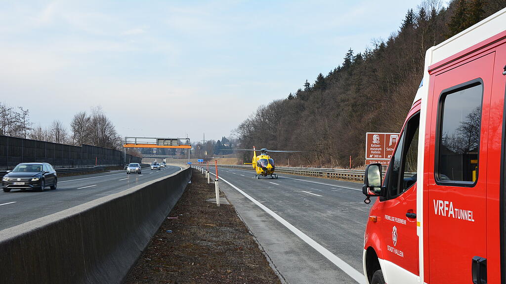 Unfall auf A10 bei Hallein