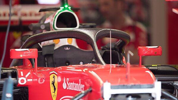 Halo-Cockpitschutz an einem Ferrari